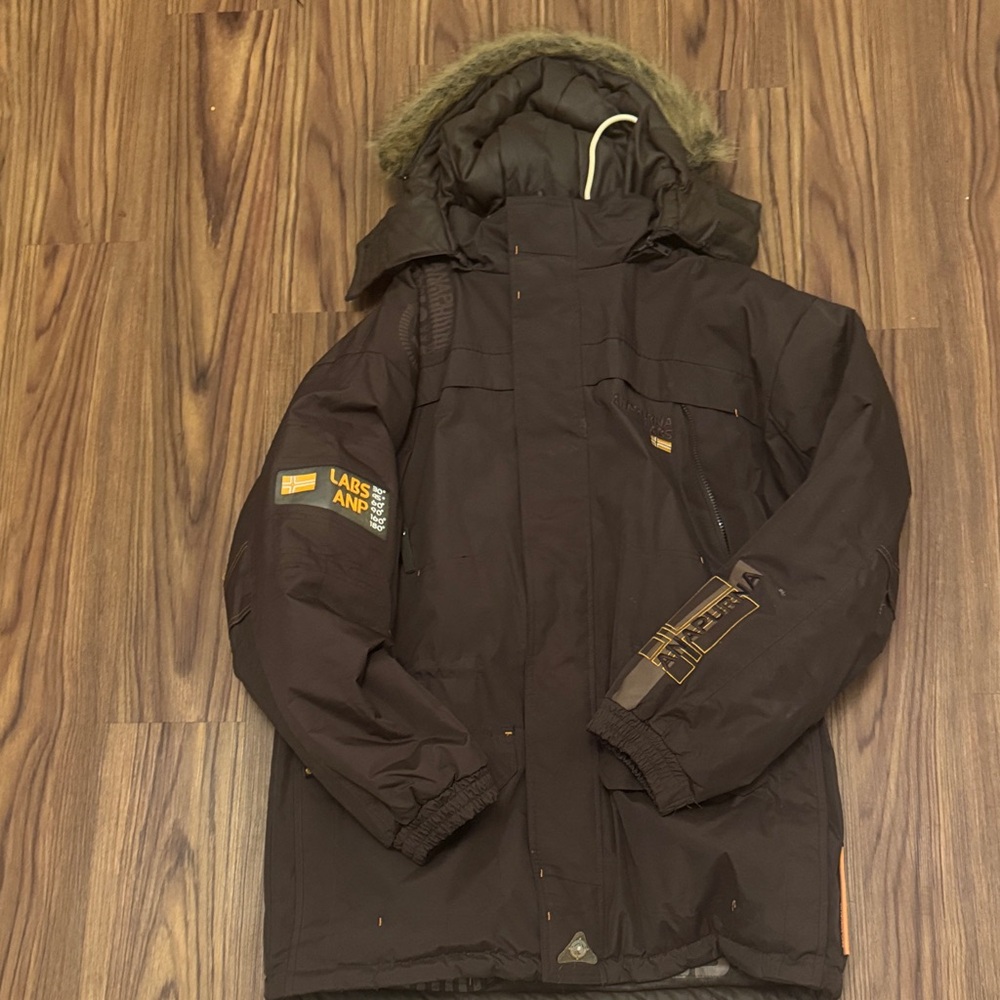 Men's Dark Brown Ski Jacket